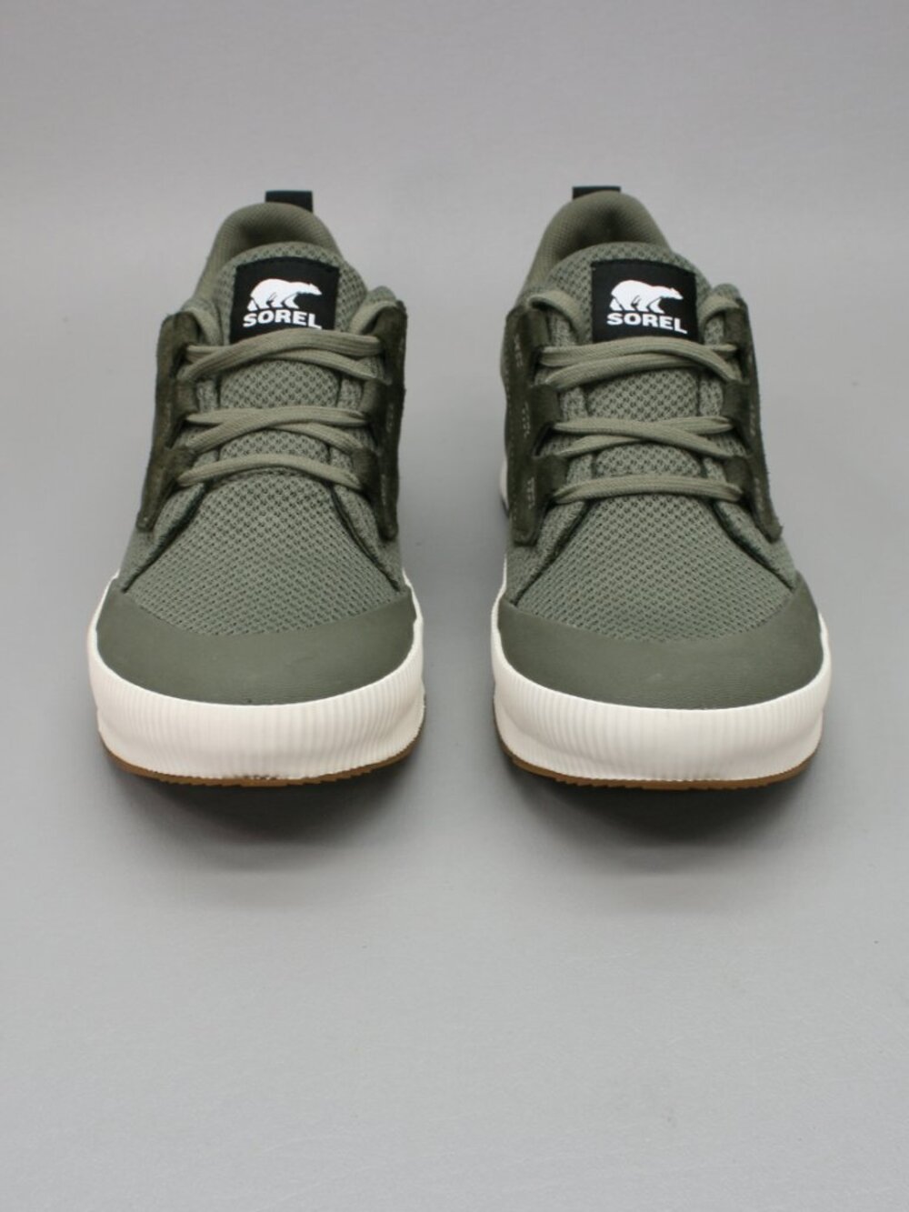 SOREL Ladies 7.5 Out 'N About III Low Stone Sage Green Waterproof Shoes Sneakers - Picture 5 of 12